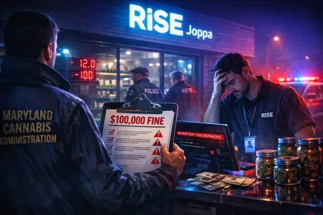 Maryland Cannabis Agency Fines RISE Joppa $100,000 for Repeated Sales and Inventory Violations